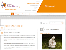 Tablet Screenshot of ecole-saintlouis.eu